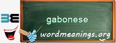 WordMeaning blackboard for gabonese